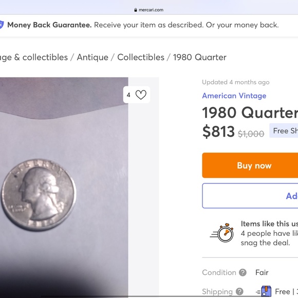 1980 vintage quarter - Picture 1 of 1